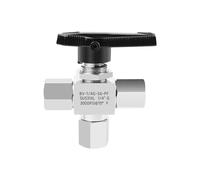 Robinet à boisseau sphérique en acier inoxydable 316 pour commutation de chemin de gaz 3000 psi 1/8", 1/8", 3/4" BSP NPT femelle droit/T 3 voies en acier inoxydable 316