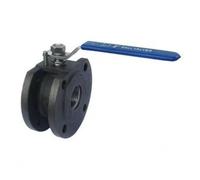 Robinet à boisseau sphérique en laiton 3 voies, Bride ultra-mince type Wafer DN20 25 32 40 DN50 en acier moulé rond Q71F-16P, 1 pièce(DN50)