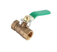 Robinet à boisseau sphérique en laiton à double extrémité filetage interne G1/4 à G1.5 Poignée en acier inoxydable pour contrôle du débit de gaz liquide dans les outils pneumatiques Machines CNC