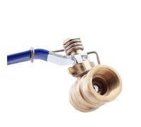 Robinet À Boisseau Sphérique En Laiton Et Acier Inoxydable, Petit Ressort À Retour Automatique, Filetage Femelle DN15, 1/2" BSP, Vanne 2 Voies(3/8",Brass)