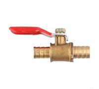 Robinet à boisseau sphérique en laiton pour eau, air, huile ou gaz, corps forgé avec poignée à levier, pour tuyau, plomberie pour usage résidentiel ou commercial (10 mm)