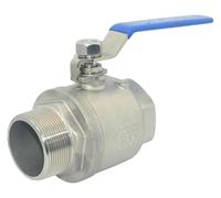 Robinet à boisseau sphérique en laiton, robinet à boisseau sphérique en acier inoxydable 304, deux pièces, filetage femelle et mâle 1/4-2 pouces, adaptateur de raccord for interrupteur eau, gaz et hui