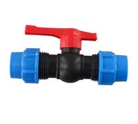 Robinet à boisseau sphérique en polyéthylène avec filetage extérieur, vanne d'arrêt en plastique haute pression pour raccord de tuyau d'irrigation et alimentation en eau de jardin, pour tuyau de