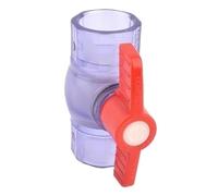 Robinet à boisseau sphérique en PVC bleu transparent for la plomberie d'aquarium - Diamètre intérieur 25-63 mm, raccord d'aquarium durable et polyvalent(63mm)