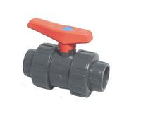 Robinet à boisseau sphérique en PVC - Diamètre : 50 mm
