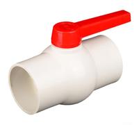 Robinet à boisseau sphérique en PVC robuste pour systèmes de conduites d'eau avec finition épaisse et installation facile de colle, convient pour les aquariums (90pvc - 7,6 cm)