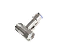 Robinet À Boisseau Sphérique En T D'entrée De Filtre À Eau RO En Acier Inoxydable 304 1/2" À 1/4" 3/8" Raccord Rapide De Tuyau PE Accessoires De Commutateur De Vanne D'angle(1I2-1I4)