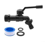 Robinet à boisseau sphérique entièrement en cuivre de 1,9 cm pour une utilisation en extérieur - Valve d'arrosage de jardin anti-gel, résistante à la chaleur, anti-fuite avec connexion facile au tuyau