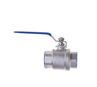 Robinet à boisseau sphérique femelle à deux pièces en acier inoxydable 304 SS201, DN15, DN20, DN32, DN50, 1/2", 3/4", 1-1/2", 2".(Stainless Steel 304,2 Inch)