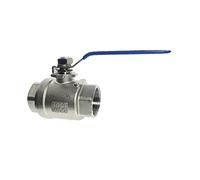 Robinet à boisseau sphérique femelle droit deux pièces passage intégral en acier inoxydable 304(DN10)