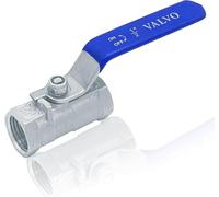 Robinet à boisseau sphérique, filetage intérieur, vanne d'arrêt manuelle, vanne à boisseau sphérique, mini robinet à boisseau sphérique 1/2" en acier inoxydable 304 avec poignée à levier,