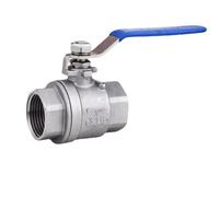 Robinet à boisseau sphérique fileté en acier inoxydable 304, 2 pièces, à passage intégral, flottant, mâle-femelle, femelle-femelle, mâle-mâle, for eau, gaz, pétrole(3-8,F-F)