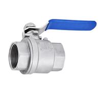 Robinet À Boisseau Sphérique Fileté En Deux Parties Acier Inoxydable 304 Q11F-16P, 1/2 Pouce, 1, Femelle, Bille Creuse Pleine, Équipement D'atelier(DN20,Hollow-ball)