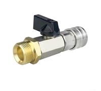 Robinet à boisseau sphérique haute pression avec interrupteur marche/arrêt et connecteur rapide de 35,6 cm compatible avec les modèles Kaichi 4500 PSI