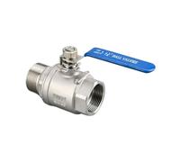 Robinet à boisseau sphérique manuel en acier inoxydable 304, filetage femelle/mâle de 2 pouces, raccord tuyau d'eau interne
