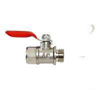 Robinet à boisseau sphérique manuel en cuivre plaqué chrome pour pompe à piston haute pression, système de pulvérisation d'irrigation agricole, taille compacte, jaune, contrôle du débit direct (B)