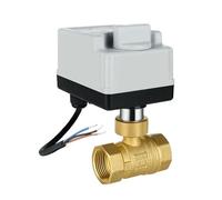 Robinet à boisseau sphérique moteur AC220 V avec fonction manuelle, 3/4" DN20 valve à bille électrique, retour automatique, 2 fils robinet à boisseau sphérique moteur vanne zone vanne électrique