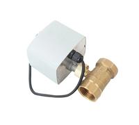 Robinet à boisseau sphérique motorisé 1/2" 3/4" 2,5 cm 5,1 cm 3 fils 2 commandes AC24 V AC 220 V DC 12 V DC24 V Vanne à bille électrique en laiton Big Torque Moteur métallique (3,8 cm, 24 V CA_CR02)