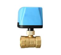Robinet à boisseau sphérique motorisé AC220 V, 2 fils, configuration automatique de retour automatique 3/4" DN20, robinet à boisseau sphérique électrique en laiton (normalement ouvert)