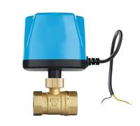 Robinet à boisseau sphérique motorisé en laiton 2 voies, 3 voies DC 12 V-24 V ou AC 220 V, 3 fils, 2 contrôles, DN15, DN20, DN25, DN32, DN40, DN50 (DN32 DC12V-24V 2WAYS)