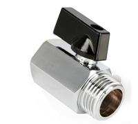 Robinet à boisseau sphérique NPT 0,6 cm pour gazole et eau Règlement (B) | Contrôle de l'air, de l'huile, du débit d'eau ; construction métallique robuste ; entretien facile ; convient aux filetages