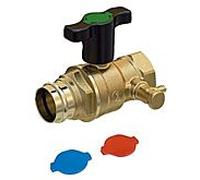 robinet à boisseau sphérique Opal R851VY152 2000 / 2 "x18mm, raccord à pression, avec poignée à ailettes