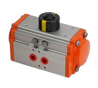 Robinet à boisseau sphérique pneumatique GTAT avec angle de rotation de 90 degrés pour actionneur à double effet dans l'automatisation industrielle (AT-52)