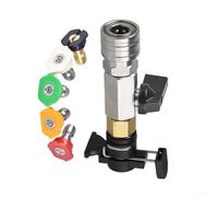 Robinet à boisseau sphérique pour nettoyeur haute pression Karcher avec interrupteur marche/arrêt intégré et raccord rapide M22 14 mm pour une utilisation de 4500 PSI (14 valves noires + 5 s)