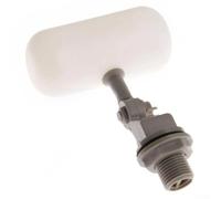 Robinet à boisseau sphérique réglable en plastique 1,27 cm DN15 pour réservoir d'eau, contrôle du niveau de chasse d'eau, valve anti-fuite en ABS blanc avec résistance à haute pression U