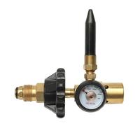 Robinet à boisseau sphérique Régulateur De Gonflage De Ballons En Latex Et Hélium, 145 X 135 Mm, En Laiton, Avec Manomètre, For Valves De Réservoir G5/8, Réducteur De Pression tuyauterie sous pression