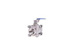 Robinet À Boisseau Sphérique Trois Pièces En Acier Inoxydable 304, Filetage Intérieur, Filetage Intérieur 201, Vanne D'étanchéité Manuelle Q61F-16P, 4 Points(DN50 304)