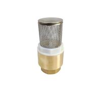 Robinet à boisseau sphérique, Valve inférieure verticale en laiton de pompe à eau de clapet anti-retour de 1/2 "3/4" 1 "avec le filtre(DN20)