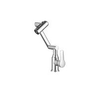 Robinet à Bras Articulé avec Tête Orientable Finition Chromée Argent