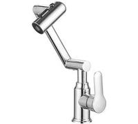 Robinet à Bras Articulé avec Tête Orientable Finition Chromée Avizar Argent Argent