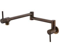 Robinet à Bras pivotant à Double Articulation réglable Un Seul Robinet d'eau Froide pour éviers de Cuisine et de Salle de Bain Installation Facile Design Moderne Luminaire Polyvalent