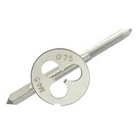 Robinet à cannelure spirale 1 jeu de tarauds et filières HSS à droite M1M2M6, taraud à cannelure droite à filetage métrique rond(M4X0.7)