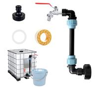 Robinet à col de Cygne Laiton IBC,IBC Col de Cygne de Cuve,Robinet S60 x 6, 3/4", pour réservoir d'eau de Pluie 1000 l