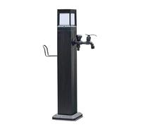 Robinet à colonne d'eau verticale, Solar Powered Garden Outdoor Faucet Pillar Light With Dual Water Inlet LED 28.9-44.6in(28.9in/73.5cm)