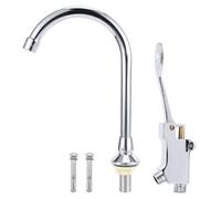 Robinet à commande au pied à pédale mains libres G1 / 2in d'eau en cuivre froid unique de commande au pied de laboratoire médical d'hôpital sans au
