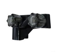 Robinet à deux poignées pour camping-cars et remorques avec profil peu encombrant et compatibilité avec support central de 10,2 cm (noir)