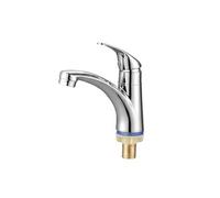 Robinet à Eau Simple à Bec Courbé Finition Chromée Argent