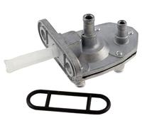 Robinet à essence compatible avec YAMAHA BWS 50 compatible avec MBK Booster | Sortie unique, argent; compatible avec ITALJET Formula 50 AC type FR50, compatible avec MALAGUTI F10 Jetline 50 jusqu'à 1999