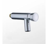 Robinet à fermeture automatique chromé pour salle de bain - Économie d'eau froide - Avec bouton de retard - Design moderne - Respectueux de l'environnement - Installation facile.