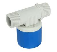 Robinet à Flotteur Automatique Commutateur de Contrôle du Niveau D'eau Installation Intérieure Économie D'énergie Matériau en Nylon Durable Convient pour les Chauffe-eau Solaires(1/2in)