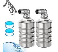 Robinet à Flotteur d'Eau, 3/4" Robinet Flotteur en Acier Inoxydable,Vanne à Flotteur Entièrement Automatique, Vanne Flotteur pour Piscine pour réservoir d'eau, tours d'eau (type B, 3/4")