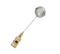 Robinet à flotteur en laiton DN15/20/25/32/40 for réservoir d'eau chaude et froide, robinet à boisseau sphérique flottant 1/2", 3/4", 1", contrôle de débit for réservoir/vase d'expansion(1l2-DN15 M)