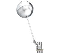 Robinet à flotteur pour bassin - Pièces de commande automatiques en acier | Vanne de remplissage de piscine avec régulateur de niveau d'eau sphérique pour bassin, fontaine, abreuvoir de bétail