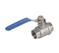 Robinet à Levier Rotatif 2 Voies 1/2'' BSPT, Vanne à Soufflet Plein Port en Acier Inoxydable SS304, Double Pièces - Faible Couple, Conception Auto - nettoyante, Usage Industrie