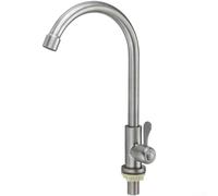 Robinet à levier unique en acier inoxydable conçu pour l'alimentation en eau froide uniquement en mettant l'accent sur la stabilité opérationnelle et la cohérence du débit