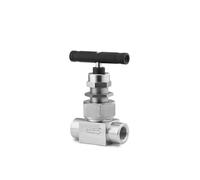 Robinet à pointeau à chapeau union en acier inoxydable, série SS-3NBF, for environnements difficiles, tige sphérique(SS-3NBM4 1/4in)